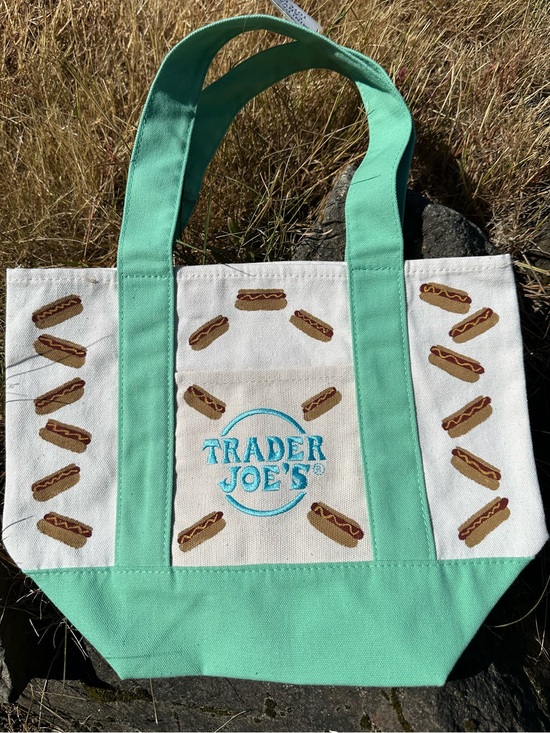 Trader Joe'S Handbags - Hand Painted Trader Joe’s Hotdog Tote Bag